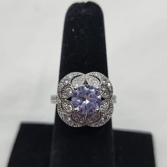 πNWT ART DECO DIAMOND RINGπ - Picture 5 of 10